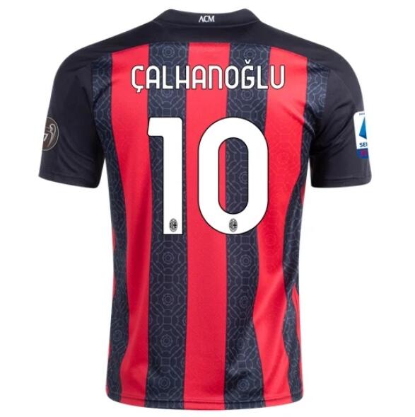 AC Milan Home Kit Soccer Jersey HAKAN ÇALHANOĞLU #10 2020/21